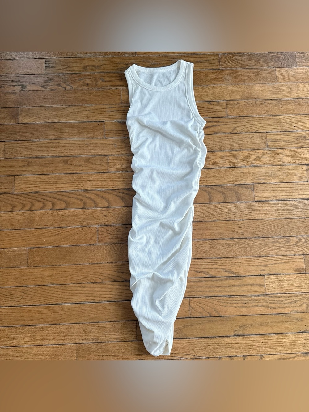 Woman's White Bodycon Dress
